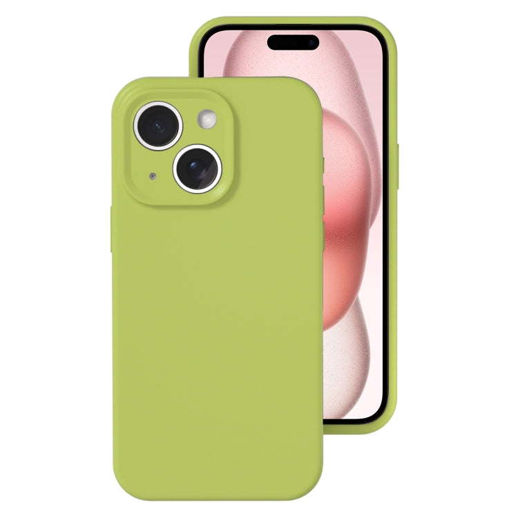 Precise Hole Liquid Silicone Jelly Color Full Coverage Phone Case, For iPhone 15 Plus, For iPhone...
