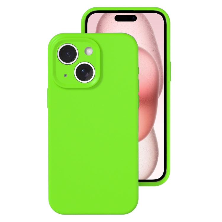 Precise Hole Liquid Silicone Jelly Color Full Coverage Phone Case, For iPhone 15 Plus, For iPhone...