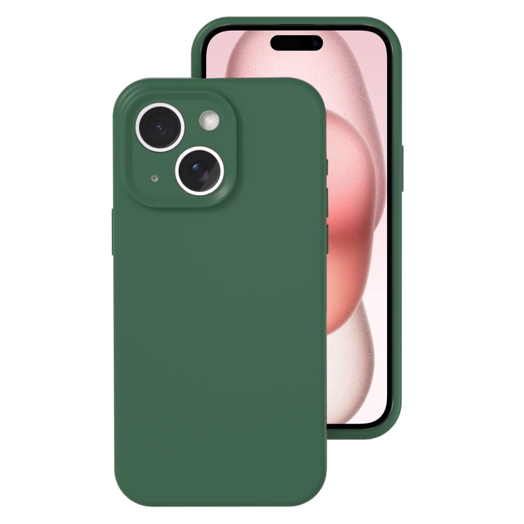Precise Hole Liquid Silicone Jelly Color Full Coverage Phone Case, For iPhone 15 Plus, For iPhone...