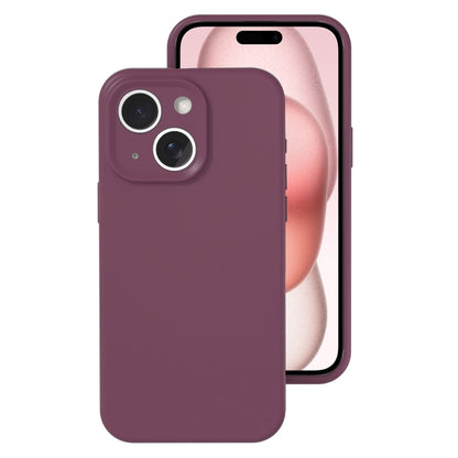 Precise Hole Liquid Silicone Jelly Color Full Coverage Phone Case, For iPhone 15 Plus, For iPhone...