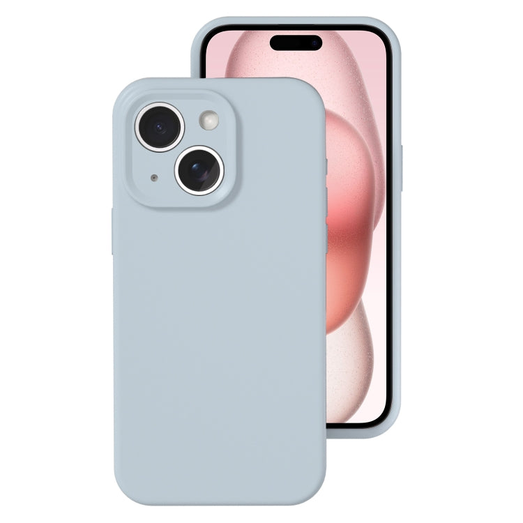 Precise Hole Liquid Silicone Jelly Color Full Coverage Phone Case, For iPhone 15 Plus, For iPhone...