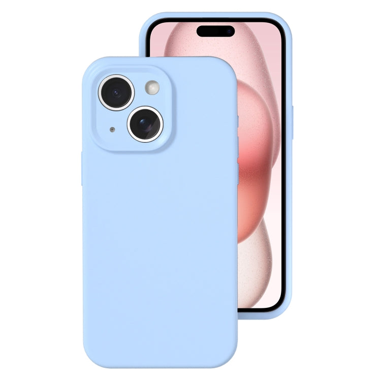 Precise Hole Liquid Silicone Jelly Color Full Coverage Phone Case, For iPhone 15 Plus, For iPhone...