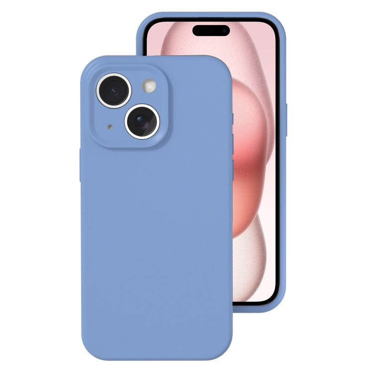 Precise Hole Liquid Silicone Jelly Color Full Coverage Phone Case, For iPhone 15 Plus, For iPhone...