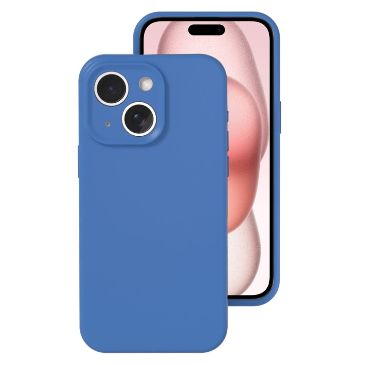 Precise Hole Liquid Silicone Jelly Color Full Coverage Phone Case, For iPhone 15 Plus, For iPhone...
