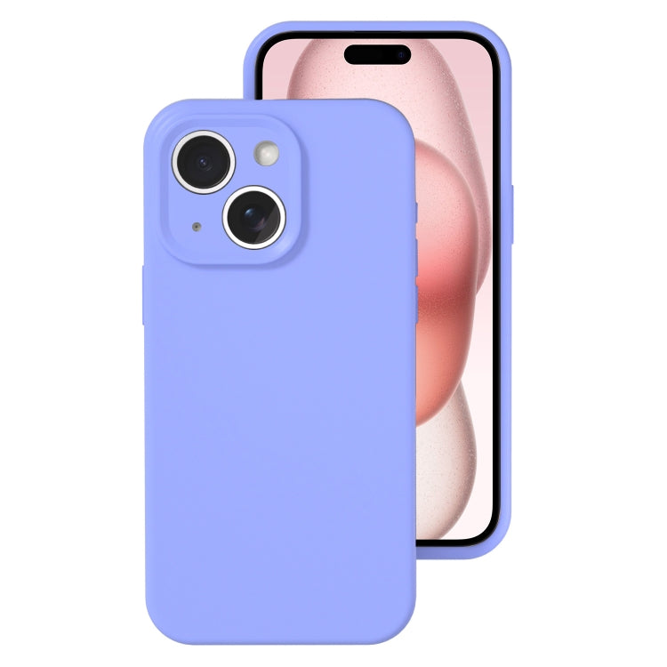 Precise Hole Liquid Silicone Jelly Color Full Coverage Phone Case, For iPhone 15 Plus, For iPhone...