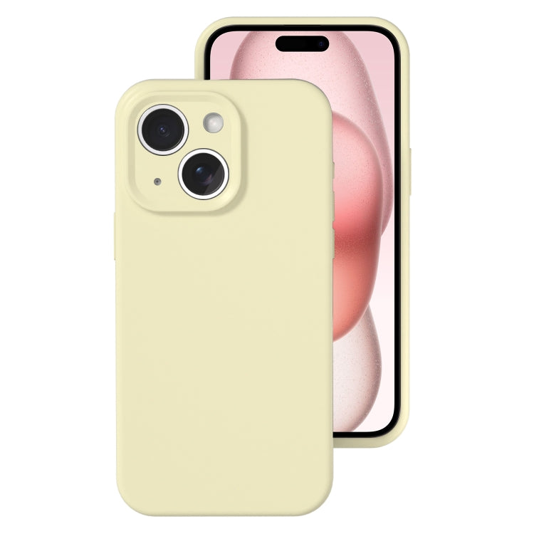 Precise Hole Liquid Silicone Jelly Color Full Coverage Phone Case, For iPhone 15 Plus, For iPhone...