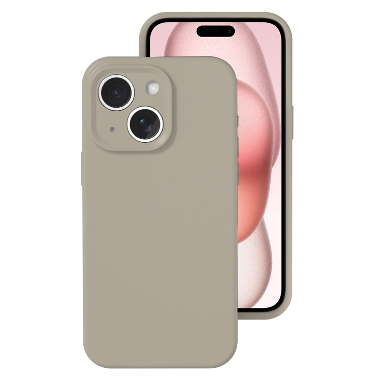 Precise Hole Liquid Silicone Jelly Color Full Coverage Phone Case, For iPhone 15 Plus, For iPhone...