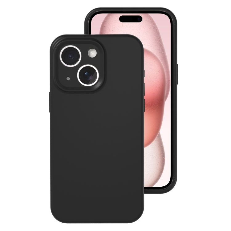 Precise Hole Liquid Silicone Jelly Color Full Coverage Phone Case, For iPhone 15 Plus, For iPhone...
