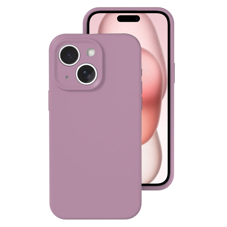 Precise Hole Liquid Silicone Jelly Color Full Coverage Phone Case, For iPhone 15 Plus, For iPhone...