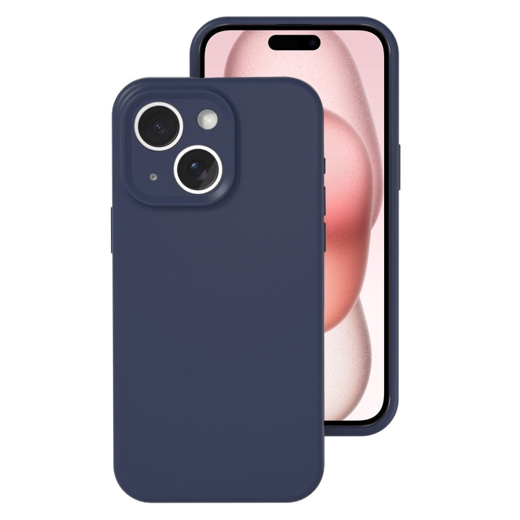 Precise Hole Liquid Silicone Jelly Color Full Coverage Phone Case, For iPhone 15 Plus, For iPhone...
