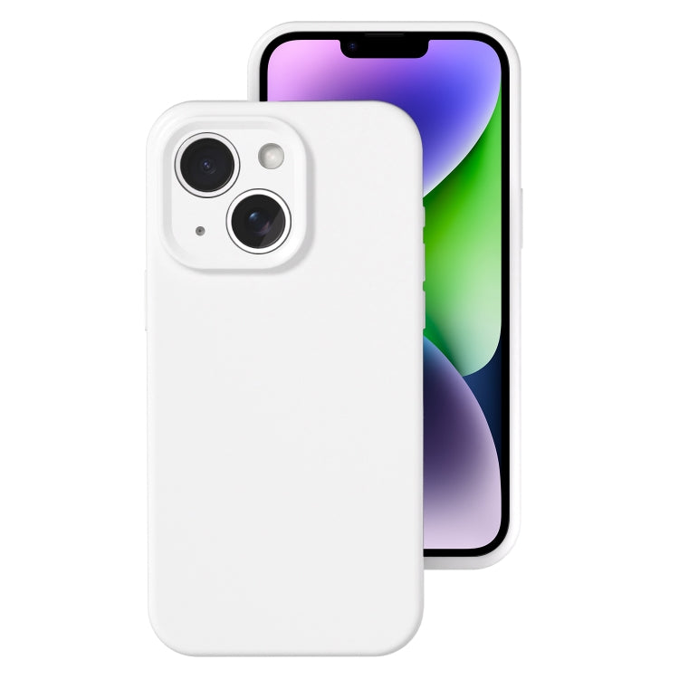 Precise Hole Liquid Silicone Jelly Color Full Coverage Phone Case, For iPhone 15 Plus, For iPhone...