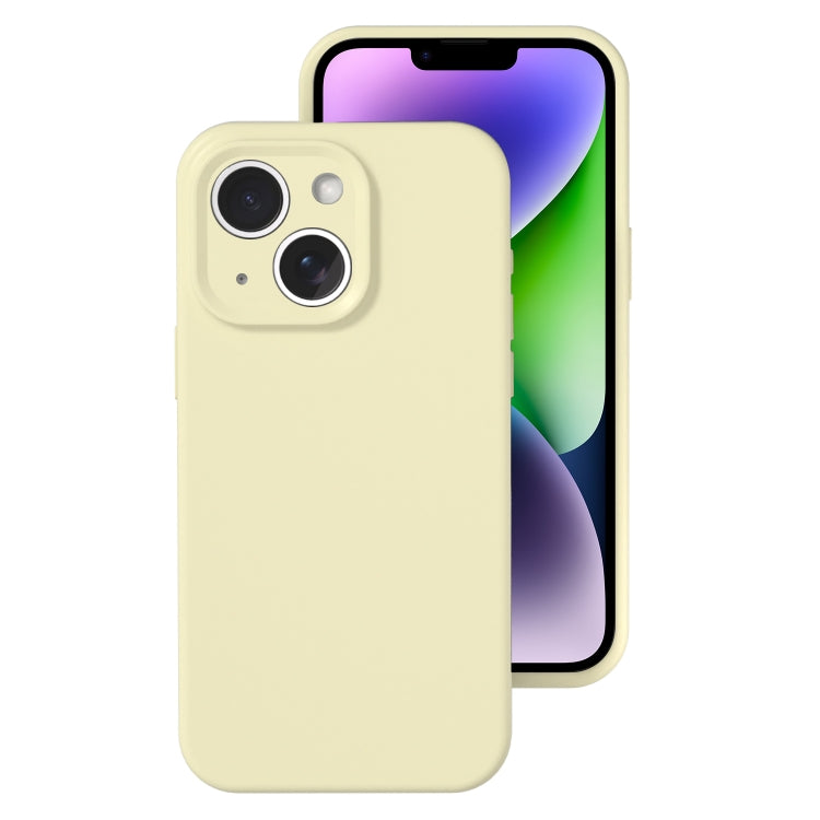 Precise Hole Liquid Silicone Jelly Color Full Coverage Phone Case, For iPhone 15 Plus, For iPhone...