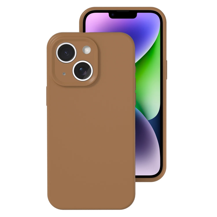 Precise Hole Liquid Silicone Jelly Color Full Coverage Phone Case, For iPhone 15 Plus, For iPhone...