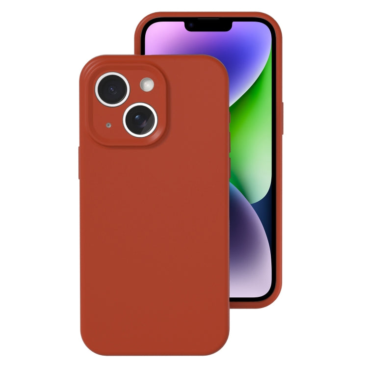 Precise Hole Liquid Silicone Jelly Color Full Coverage Phone Case, For iPhone 15 Plus, For iPhone...