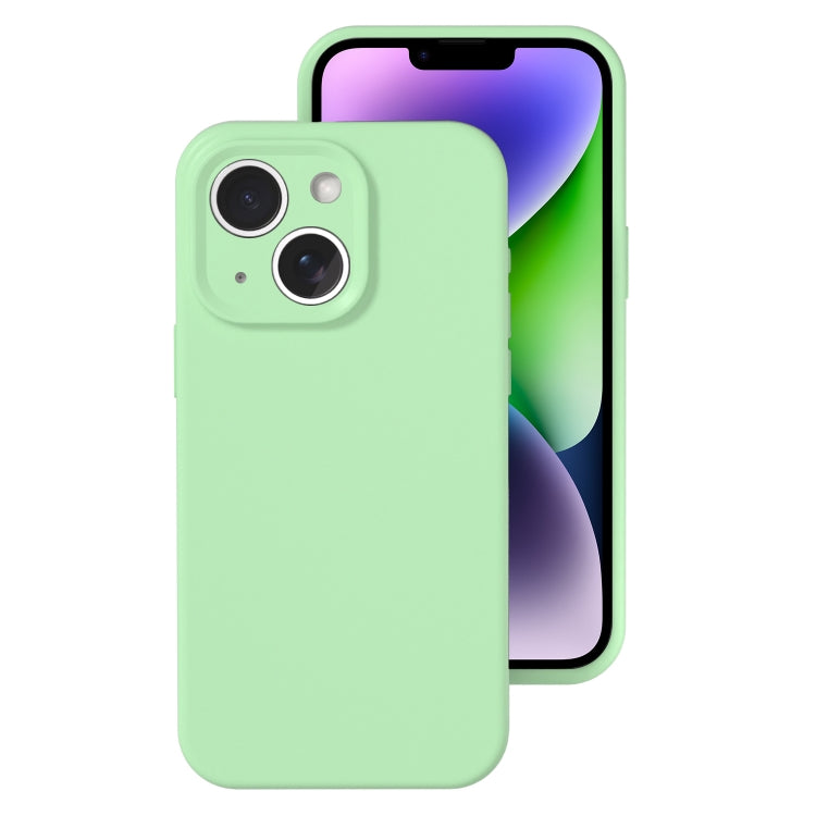 Precise Hole Liquid Silicone Jelly Color Full Coverage Phone Case, For iPhone 15 Plus, For iPhone...