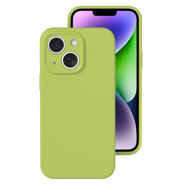 Precise Hole Liquid Silicone Jelly Color Full Coverage Phone Case, For iPhone 15 Plus, For iPhone...