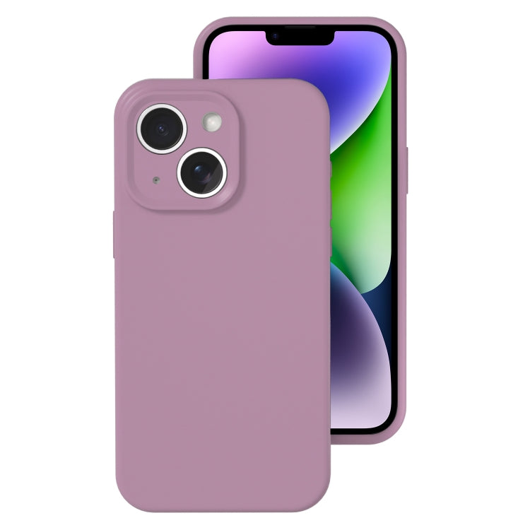 Precise Hole Liquid Silicone Jelly Color Full Coverage Phone Case, For iPhone 15 Plus, For iPhone...