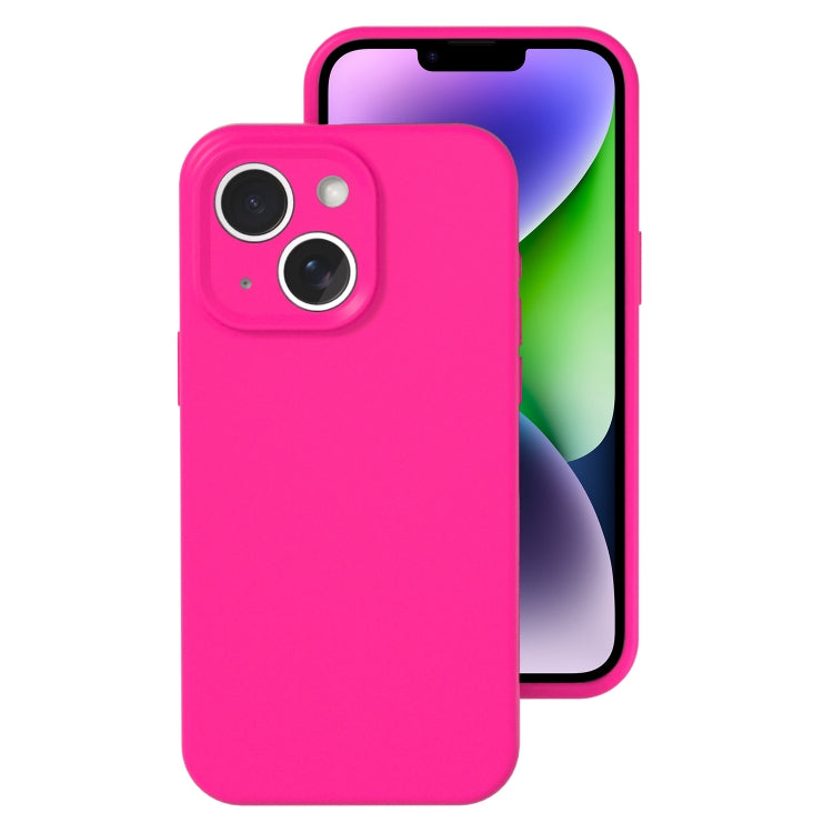Precise Hole Liquid Silicone Jelly Color Full Coverage Phone Case, For iPhone 15 Plus, For iPhone...