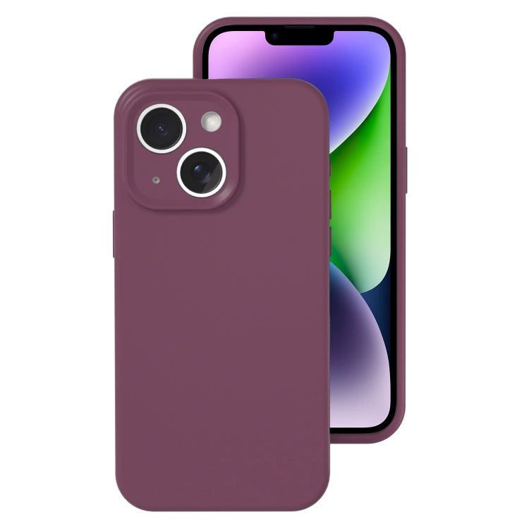 Precise Hole Liquid Silicone Jelly Color Full Coverage Phone Case, For iPhone 15 Plus, For iPhone...