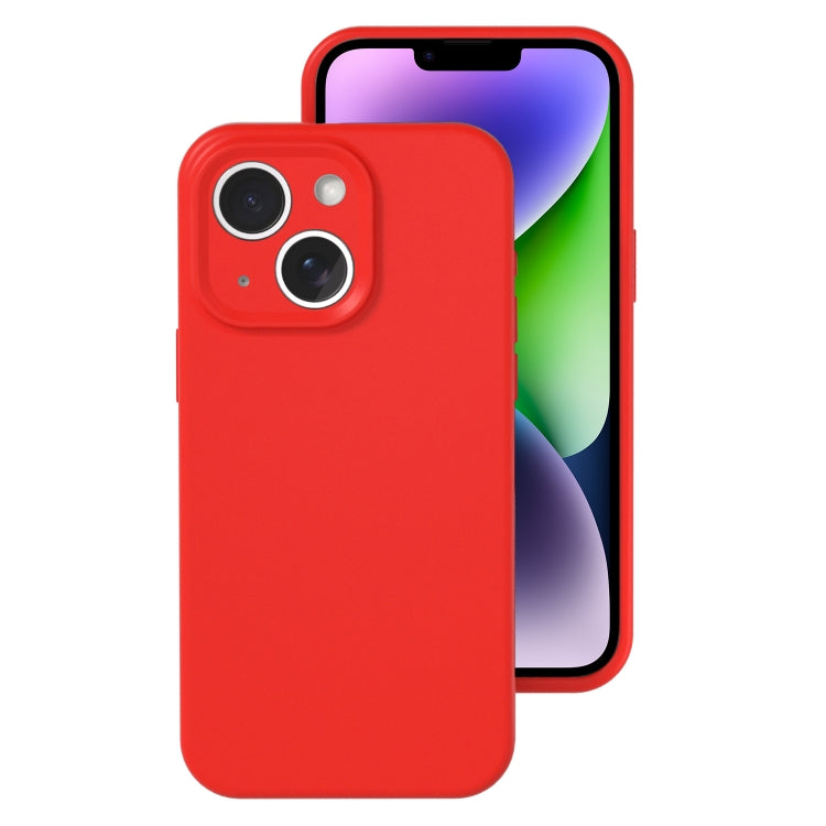 Precise Hole Liquid Silicone Jelly Color Full Coverage Phone Case, For iPhone 15 Plus, For iPhone...
