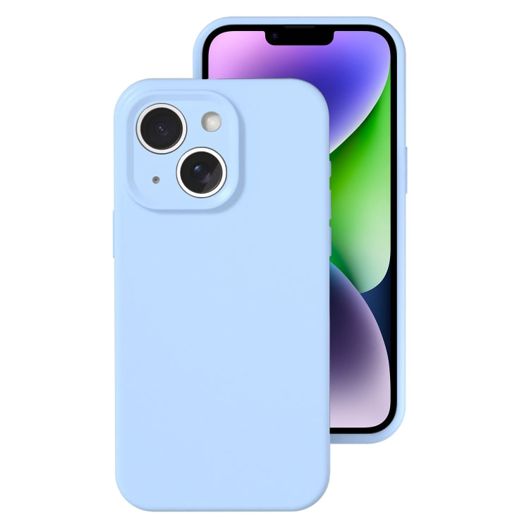 Precise Hole Liquid Silicone Jelly Color Full Coverage Phone Case, For iPhone 15 Plus, For iPhone...