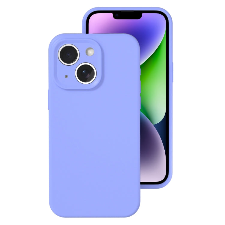Precise Hole Liquid Silicone Jelly Color Full Coverage Phone Case, For iPhone 15 Plus, For iPhone...