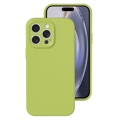 Precise Hole Liquid Silicone Jelly Color Full Coverage Phone Case, For iPhone 16 Pro Max���������...