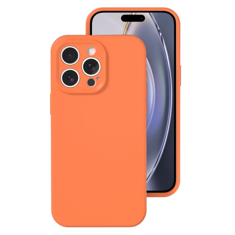 Precise Hole Liquid Silicone Jelly Color Full Coverage Phone Case, For iPhone 16 Pro Max���������...