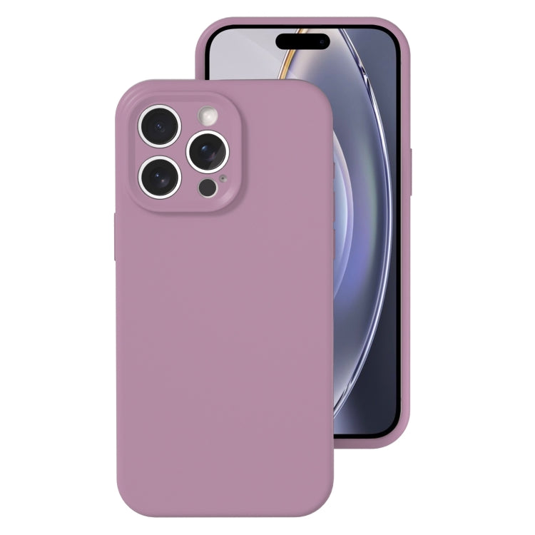 Precise Hole Liquid Silicone Jelly Color Full Coverage Phone Case, For iPhone 16 Pro Max���������...