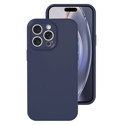 Precise Hole Liquid Silicone Jelly Color Full Coverage Phone Case, For iPhone 16 Pro Max���������...
