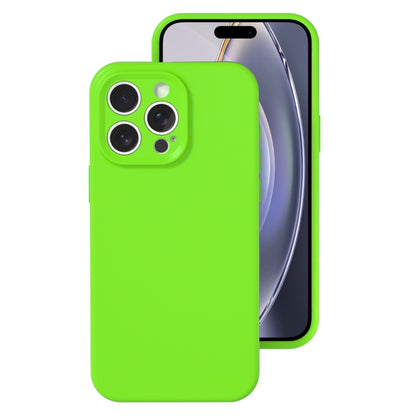 Precise Hole Liquid Silicone Jelly Color Full Coverage Phone Case, For iPhone 16 Pro Max���������...