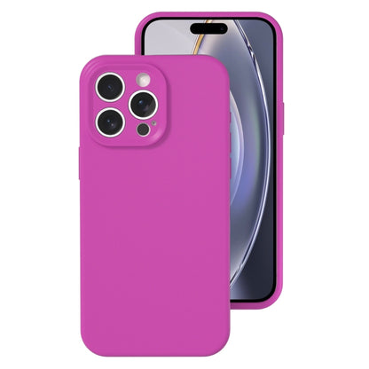 Precise Hole Liquid Silicone Jelly Color Full Coverage Phone Case, For iPhone 16 Pro Max���������...