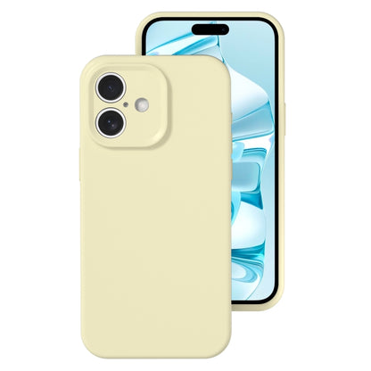 Precise Hole Liquid Silicone Jelly Color Full Coverage Phone Case, For iPhone 16 Pro Max���������...