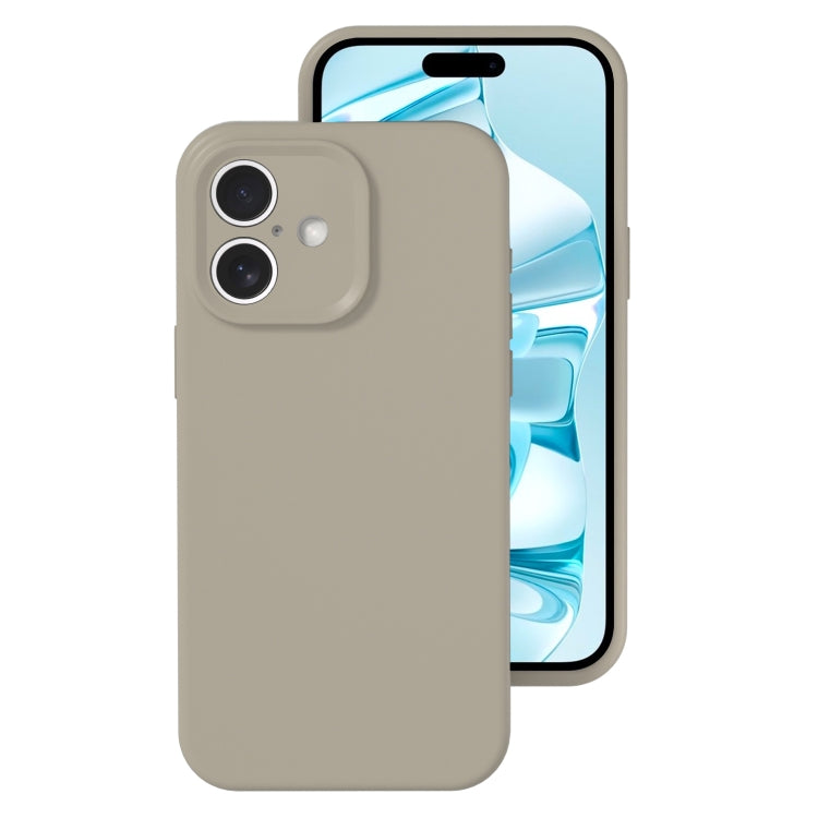 Precise Hole Liquid Silicone Jelly Color Full Coverage Phone Case, For iPhone 16 Pro Max���������...