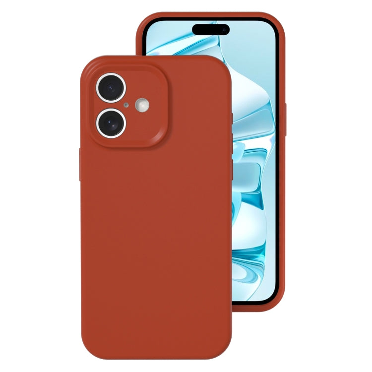 Precise Hole Liquid Silicone Jelly Color Full Coverage Phone Case, For iPhone 16 Pro Max���������...