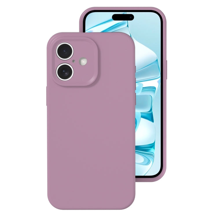 Precise Hole Liquid Silicone Jelly Color Full Coverage Phone Case, For iPhone 16 Pro Max���������...