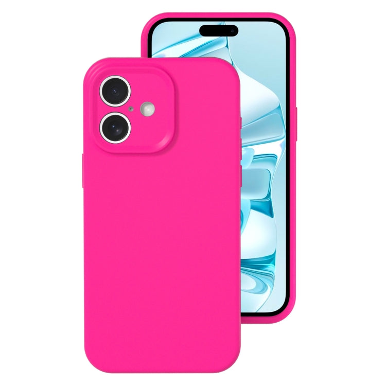 Precise Hole Liquid Silicone Jelly Color Full Coverage Phone Case, For iPhone 16 Pro Max���������...