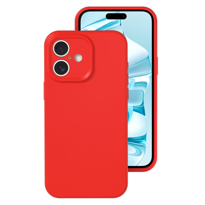 Precise Hole Liquid Silicone Jelly Color Full Coverage Phone Case, For iPhone 16 Pro Max���������...