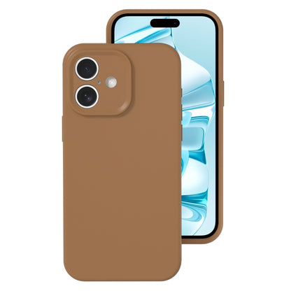 Precise Hole Liquid Silicone Jelly Color Full Coverage Phone Case, For iPhone 16�����������������...
