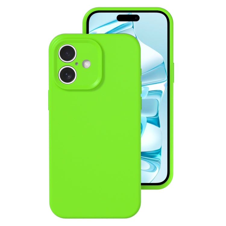 Precise Hole Liquid Silicone Jelly Color Full Coverage Phone Case, For iPhone 16�����������������...