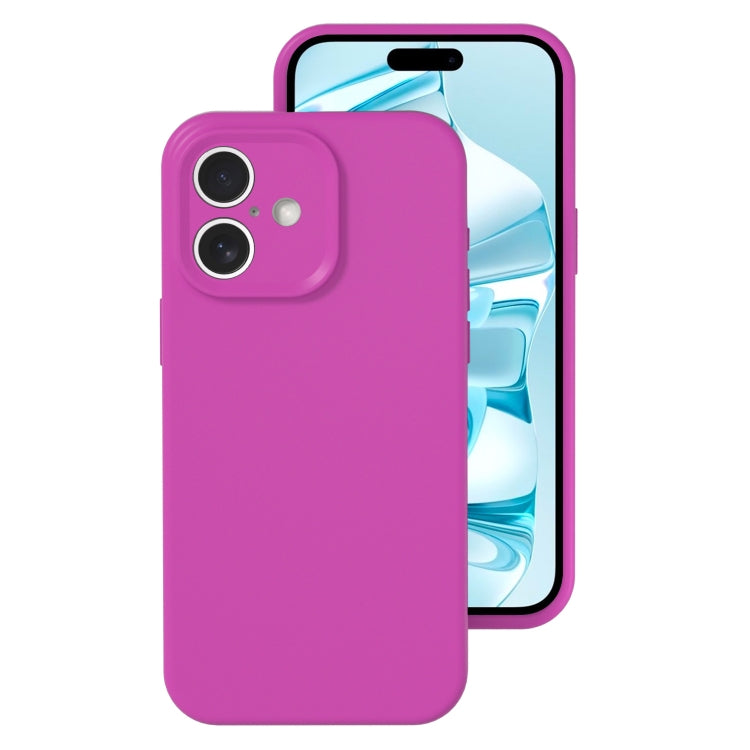 Precise Hole Liquid Silicone Jelly Color Full Coverage Phone Case, For iPhone 16�����������������...
