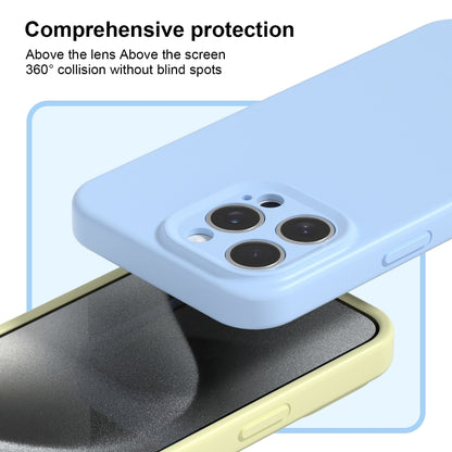 Precise Hole Liquid Silicone Jelly Color Full Coverage Phone Case, For iPhone 16 Pro Max���������...