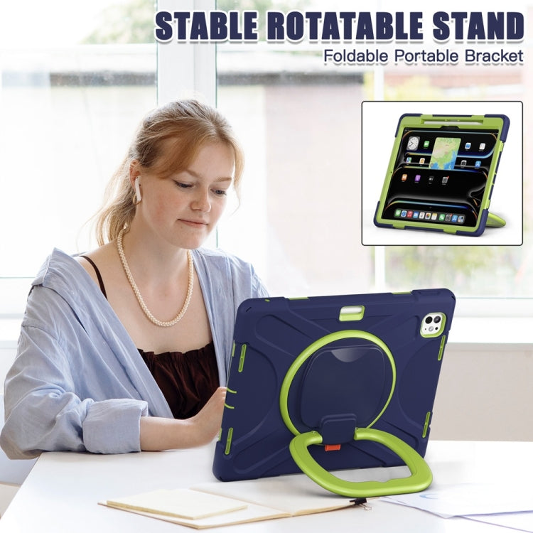 Silicone Hybrid PC Tablet Case with Holder & Shoulder Strap