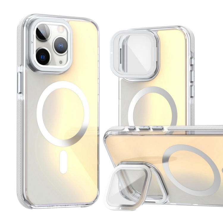 MagSafe Gradient Color Lens Film Phone Case with Lens Fold Holder, For iPhone 16 Pro Max���������...