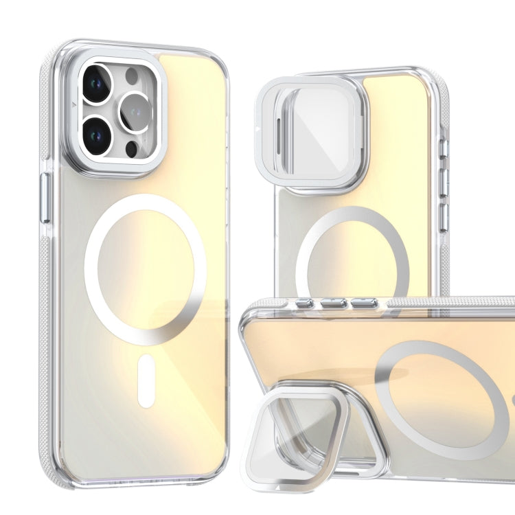 MagSafe Gradient Color Lens Film Phone Case with Lens Fold Holder, For iPhone 16 Pro Max���������...