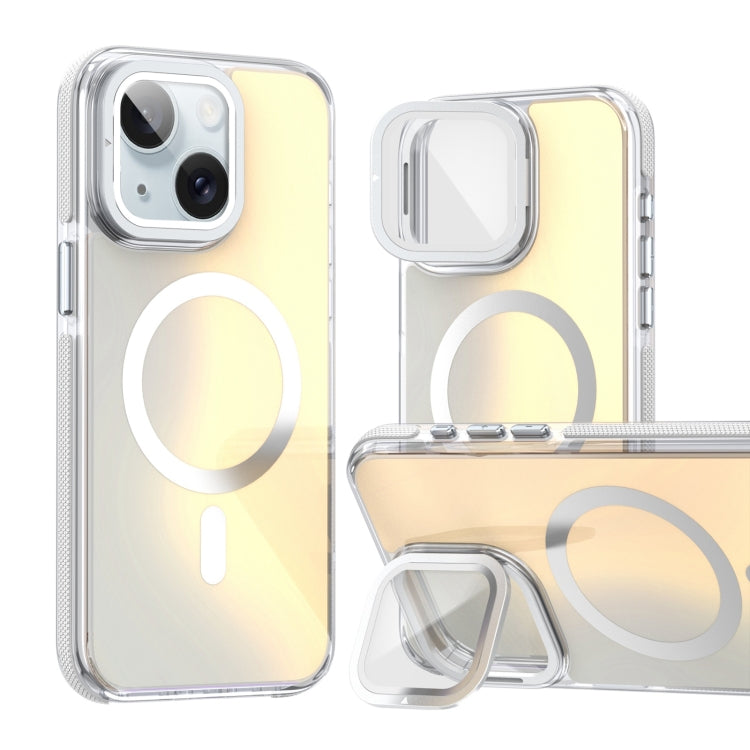 MagSafe Gradient Color Lens Film Phone Case with Lens Fold Holder, For iPhone 16 Pro Max���������...
