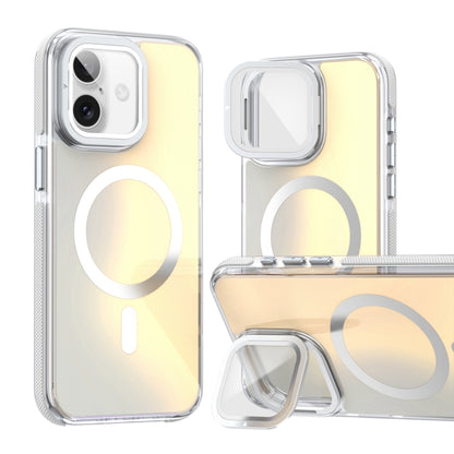 MagSafe Gradient Color Lens Film Phone Case with Lens Fold Holder, For iPhone 16 Pro Max���������...