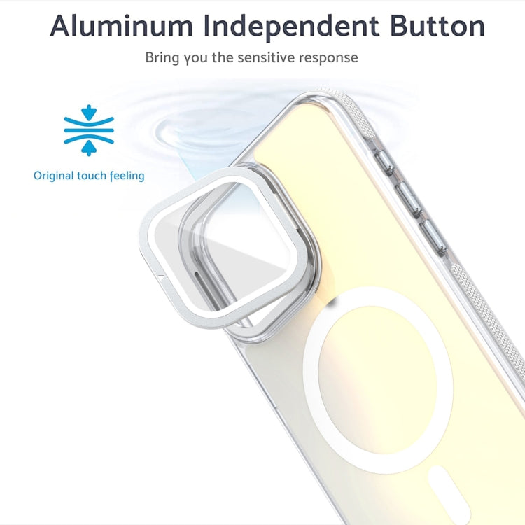 MagSafe Gradient Color Lens Film Phone Case with Lens Fold Holder, For iPhone 16 Pro Max���������...