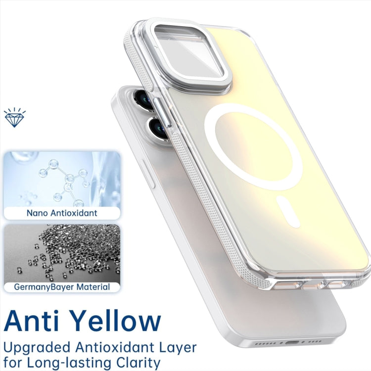 MagSafe Gradient Color Lens Film Phone Case with Lens Fold Holder, For iPhone 16 Pro Max���������...