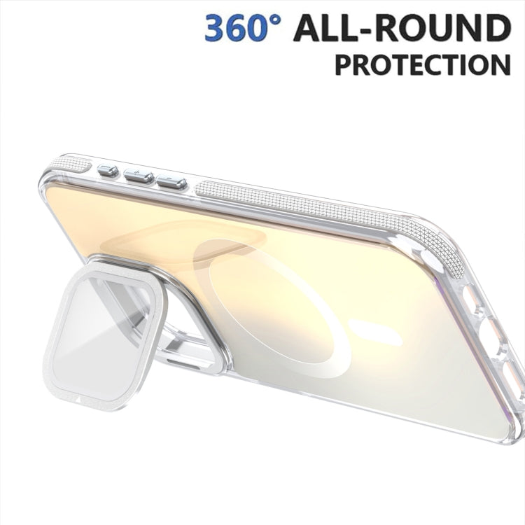 MagSafe Gradient Color Lens Film Phone Case with Lens Fold Holder, For iPhone 16 Pro Max���������...